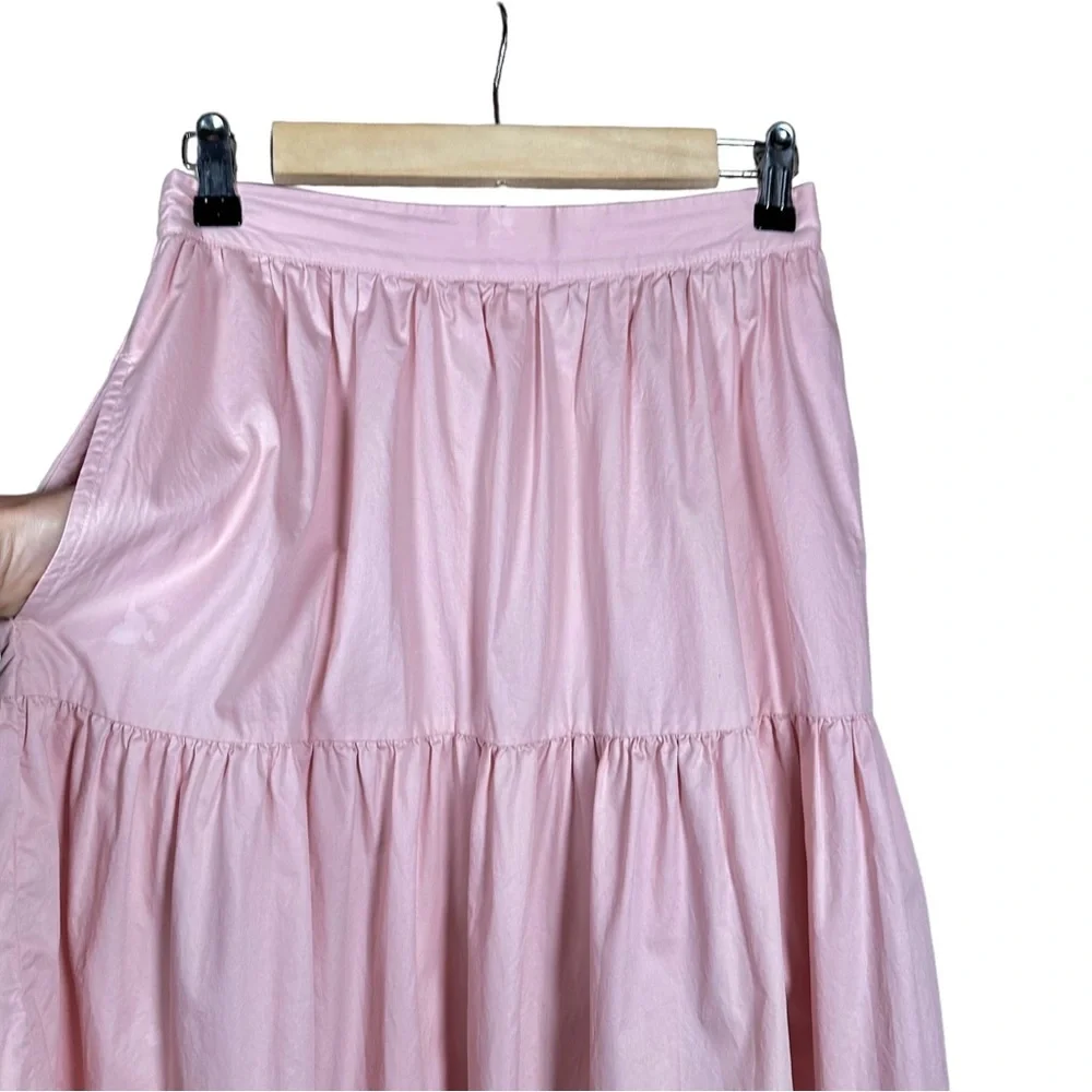 XiRENA Pink Tiered Midi Skirt - Picture 3 of 9